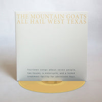 
              The Mountain Goats All Hail West Texas (Indie Exclusive, Colored Vinyl, Yellow, Gatefold LP Jacket, Reissue) - Vinyl
            