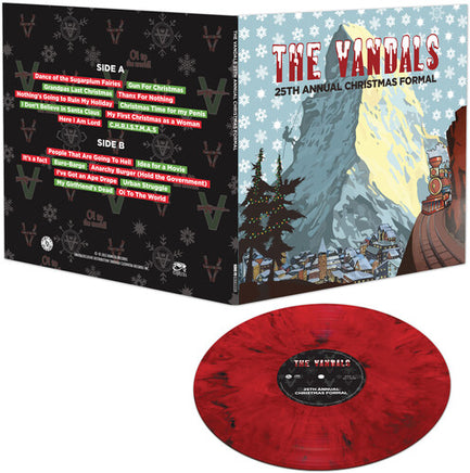 The Vandals 25TH ANNUAL CHRISTMAS FORMAL - RED & BLACK MARBLE - Vinyl