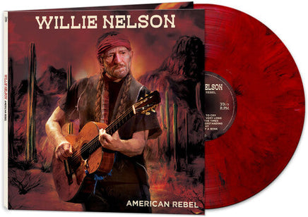 Willie Nelson American Rebel (Limited Edition, Red Marbled Colored Vinyl) - Vinyl