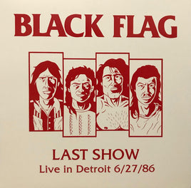 BLACK FLAG-LAST SHOW LIVE IN DETROIT 156/200 LIMITED RED VINYL