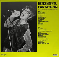 
              Descendents Fartathon: Live In St Louis, Mo, March 24th 1987 Us Tv Broadcast [Import] - Vinyl
            