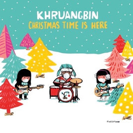 Khruangbin Christmas Time Is Here 7" (Version Mary) (Updated COVID Cover) Translucent Red - Vinyl